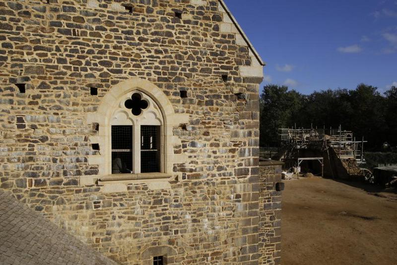 View of the construction site of the Chateau de Guedelon near Treigny in the Burgundy region of France, October 29, 2013. REUTERS/Jacky Naegelen