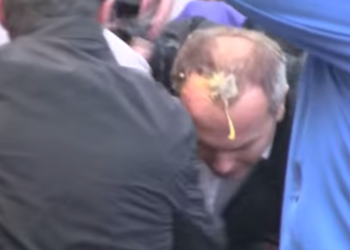 Снайперський постріл яйцем у голову Шуфрича.