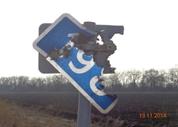 Мозги закончились, а патроны – нет: в Новоодесском районе из ружья расстреляли дорожные знаки