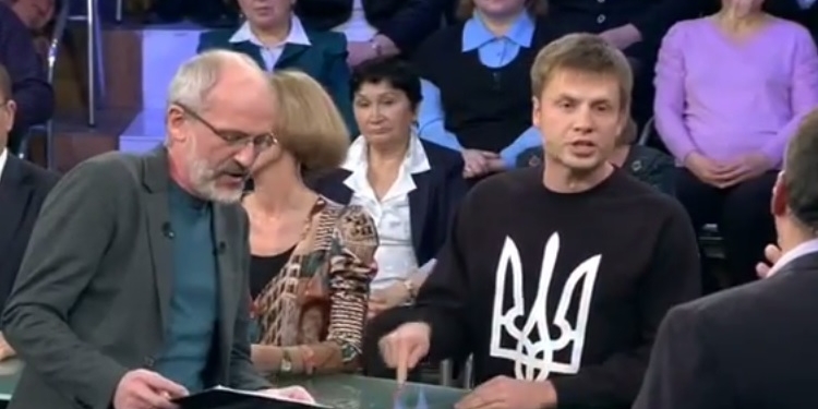 Украинский нардеп Алексей Гончаренко рассказал о войне и «сумасшедшем» Путине в прямом эфире росТВ