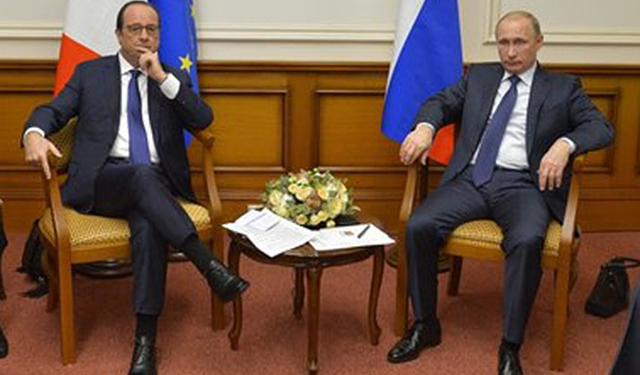 Путин после переговоров с Олландом: Россия за немедленное прекращение огня на Украине