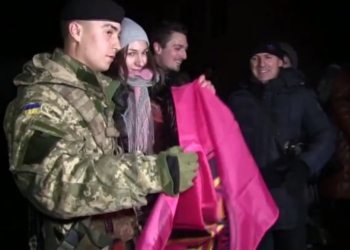 Этой ночью в Николаеве встретили морских пехотинцев