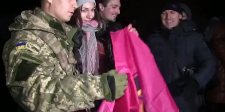 Этой ночью в Николаеве встретили морских пехотинцев