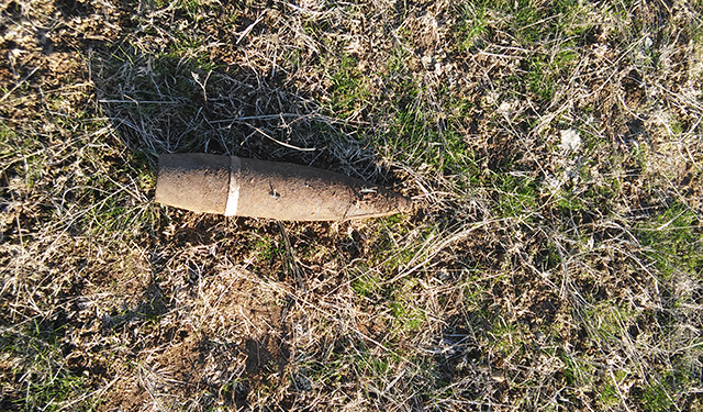 Вчера на полигоне взорвали снаряд