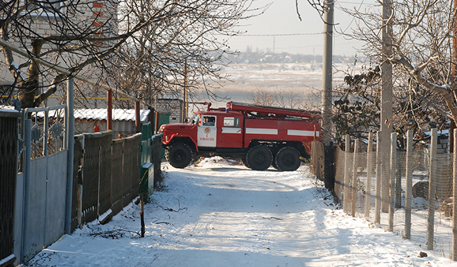 В Николаеве на Казарского горел дачный домик