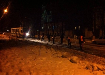 В Николаеве продолжаются поиски трамвайных рельсов там, где они были раньше