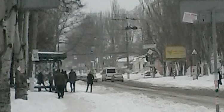 Некоторые николаевские маршрутки из-за снега изменили пути следования