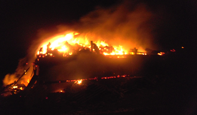 В Николаевской области сгорело много сена