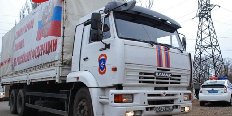 В Украину зашел 11-й российский «гумконвой» – 124 машины