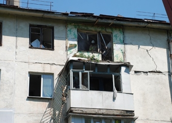 Взорвавшийся дом по ул. Малодогвардейская полностью восстановлен, жильцы уже вселились обратно