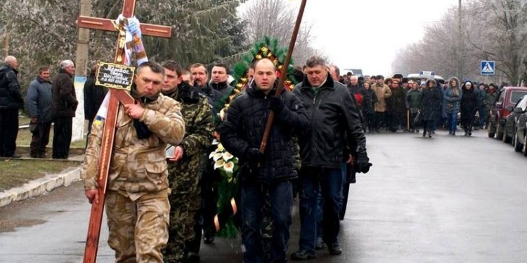 В Снигиревке попрощались с погибшим у Дебальцево земляком