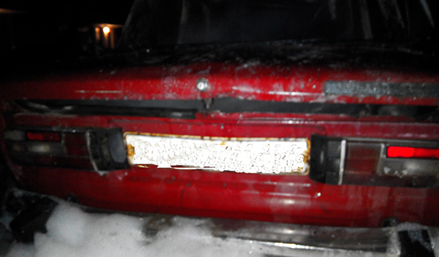 В Очакове на улице загорелись «Жигули»