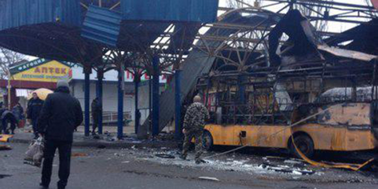 Штаб АТО опровергает причастность к обстрелу жилого района Донецка