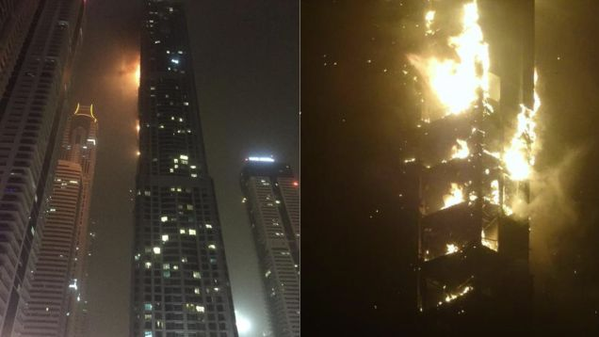 Как вы лодку назовете… В Дубае горел самый высокий жилой дом в мире, под названием “Факел”