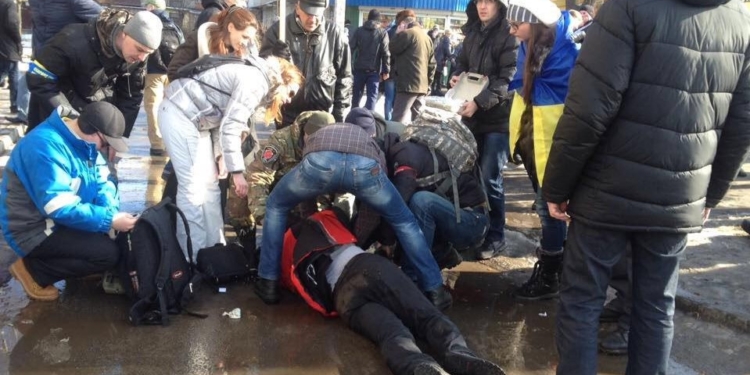 В Харькове во время Марша Достоинства взорвалось взрывное устройство. Есть погибшие