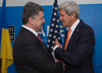 Заявление Президента Украины Петра Порошенко и госсекретаря США Джона Керри по итогам переговоров. Трансляция