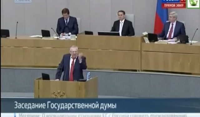 «Когда кнут, жандармы, спецназ идет – они молчат». Жириновский озвучил тезисы Кремля о международной политике