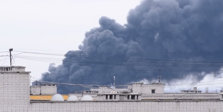 В Новомосковске произошел масштабный пожар на механическом заводе