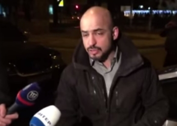 Возле здания “Укрнафты” побили нардепа Мустафу Найема