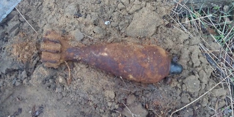 У Бугского нашли минометную мину