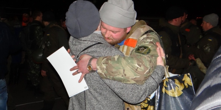 В Николаев из АТО вернулись бойцы Национальной гвардии