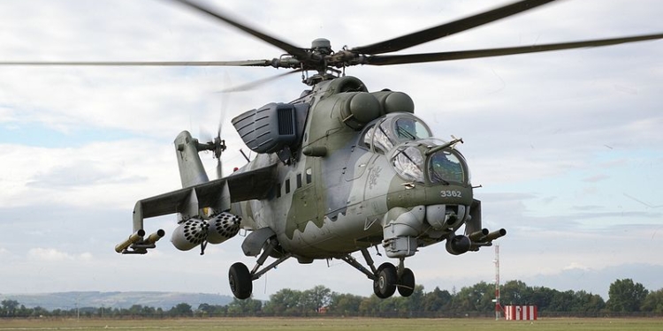 Нацгвардия незаконно продала два боевых вертолета Ми-24Р
