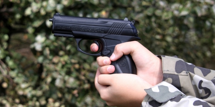 В Николаеве задержали двоих с пневматами: один чистил пистолет на спортплощадке, другой гулял с ним у Варваровского моста