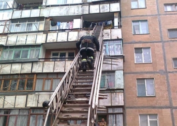 Николаевские спасатели освободили старушку, оказавшуюся запертой на собственном балконе