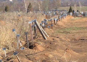 «Смотри, русский мир»: в Енакиево обнаружено более 700 безымянных захоронений боевиков