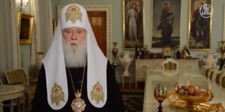 “Как на Голгофе наступило воскресение, так и у нас наступит победа”: Патриарх Филарет поздравил верующих с Пасхой