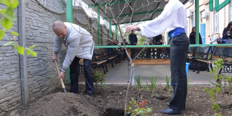 В Николаевской области стартовала акция «Посади вишню» – с надеждой на мир и в память об участниках АТО