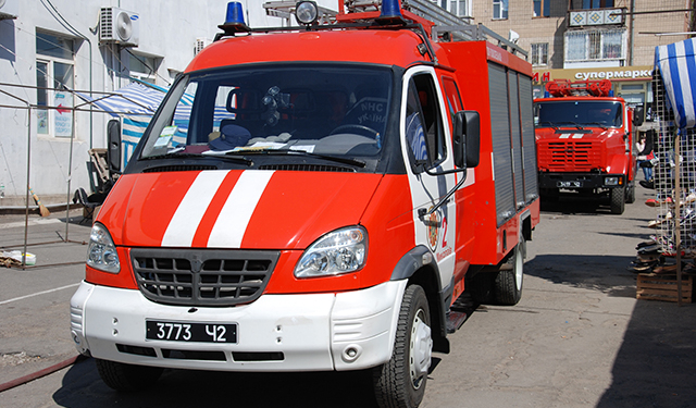 Пожар на Центральном рынке. Сгорела обувная палатка