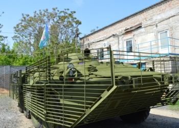 Николаевский тепловозоремонтный завод отремонтировал «юбилейный» – 50-й по счету – БТР