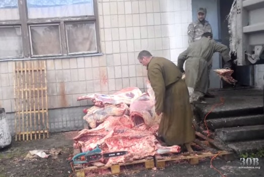 Украинских солдат кормят мясом 1968 года, туши режут бензопилой практически на земле 1