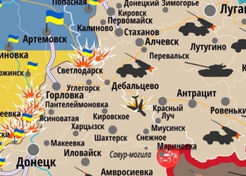 Перемирие?! Ожесточенные обстрелы по всей линию соприкосновения от Донецка до Луганска – карта АТО