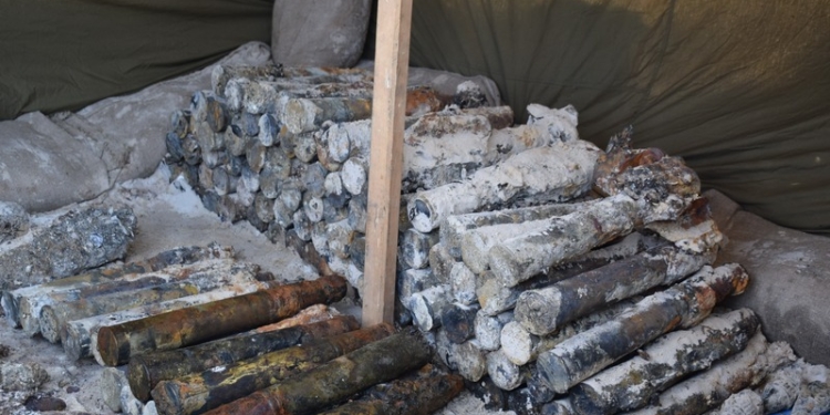 Спасатели начали разминировать Кинбурнскую косу: только за неделю выявили 507 боеприпасов времен Второй Мировой