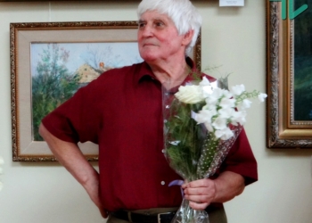 Главное, не сбавлять темп: в Николаеве известный художник отметил 77-летие персональной выставкой