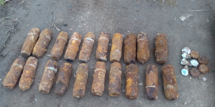 Землю копать – опасная работа. В Николаеве случайно отрыли 20 артиллерийских снарядов