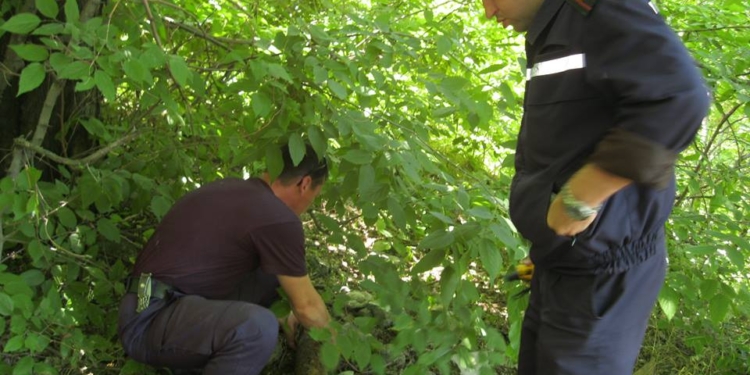 Сегодня возле Варваровского моста нашли артиллерийский снаряд