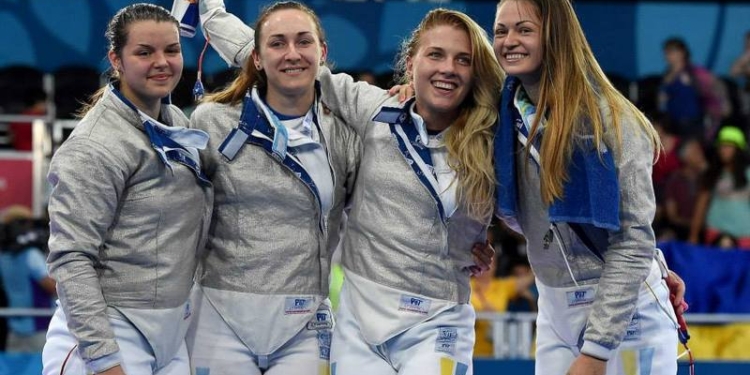 Пусть командное, но «золото»: на I Европейских играх николаевская саблистка Ольга Харлан с подругами добыла награду высшей пробы