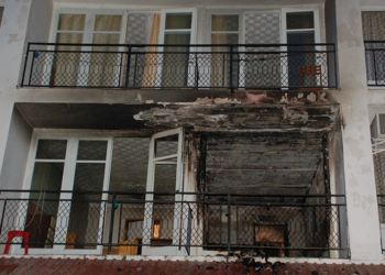 Пожар на базе отдыха в Коблево. 150 человек эвакуировали
