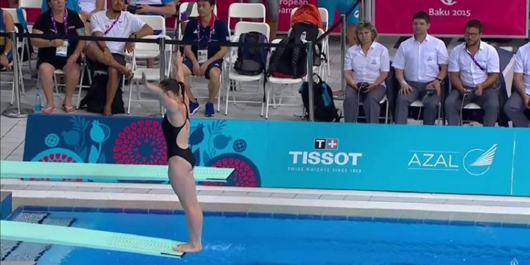 Николаевская прыгунья в воду Диана Шелестюк добыла «бронзу» на I Европейских играх