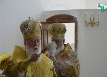 Патриарх Филарет освятил в Южноукраинске храм святых апостолов Петра и Павла