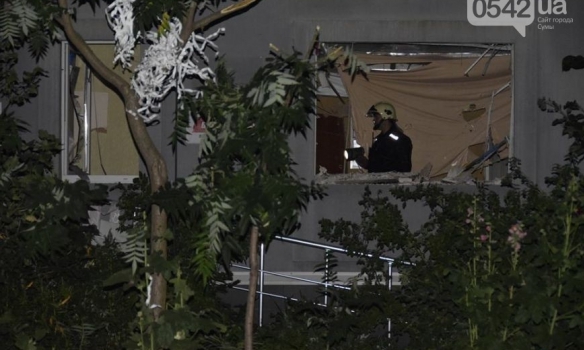 В Сумах ночью произошел взрыв в офисе партии “Батькивщина”, – МВД