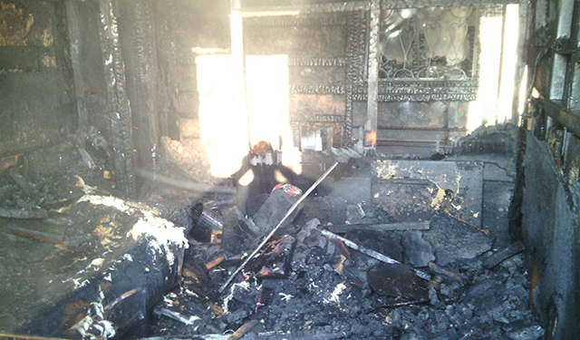 Два пожара на Николаевщине: горело хозяйственное здание с сеном и дача с бытовой техникой