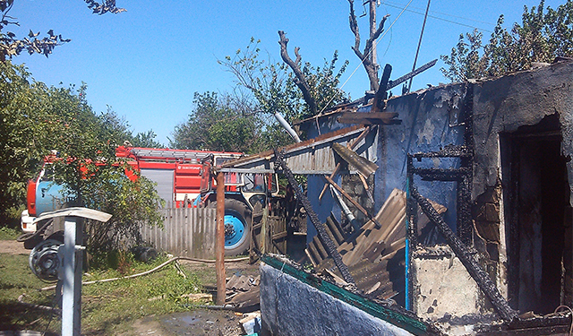 На Николаевщине горел жилой дом