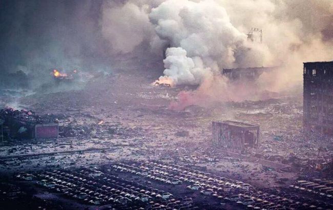 В интернете появилось видео последствий чудовищного взрыва в Китае 1