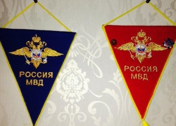 У пойманного на взятке начальника милиции Одессы нашли на работе штандарты МВД России