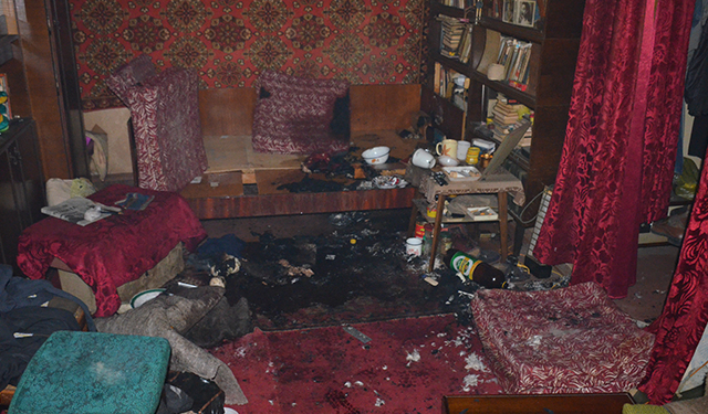 Горела квартира на Колодезной. Ее хозяин выходить не хотел