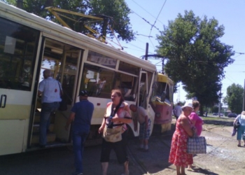 В Харькове столкнулись трамваи. 19 пострадавших